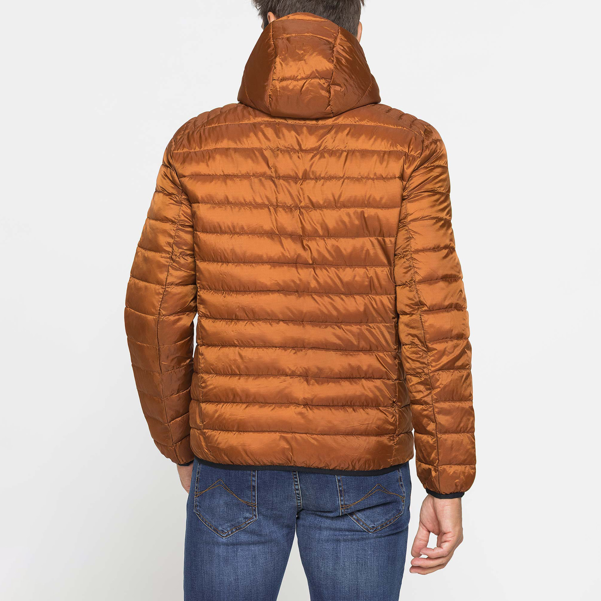 PIUMINO ULTRALEGGERO IN RIPSTOP CON CAPPUCCIO