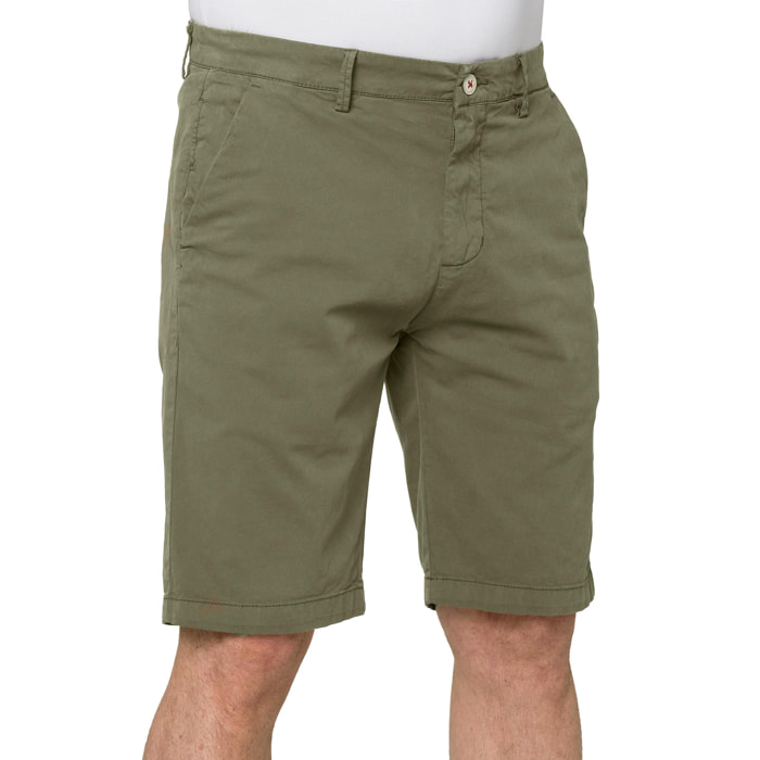 Bermudas Hot Buttered Athabasca chino Verde militar