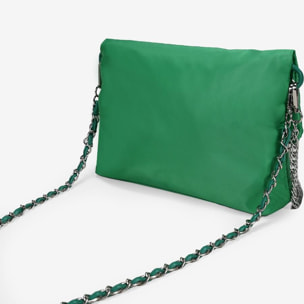 Bolso con solapa verde