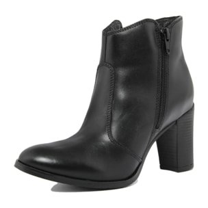 Stivaletti con Tacco Fashion Attitude in pelle color Nero