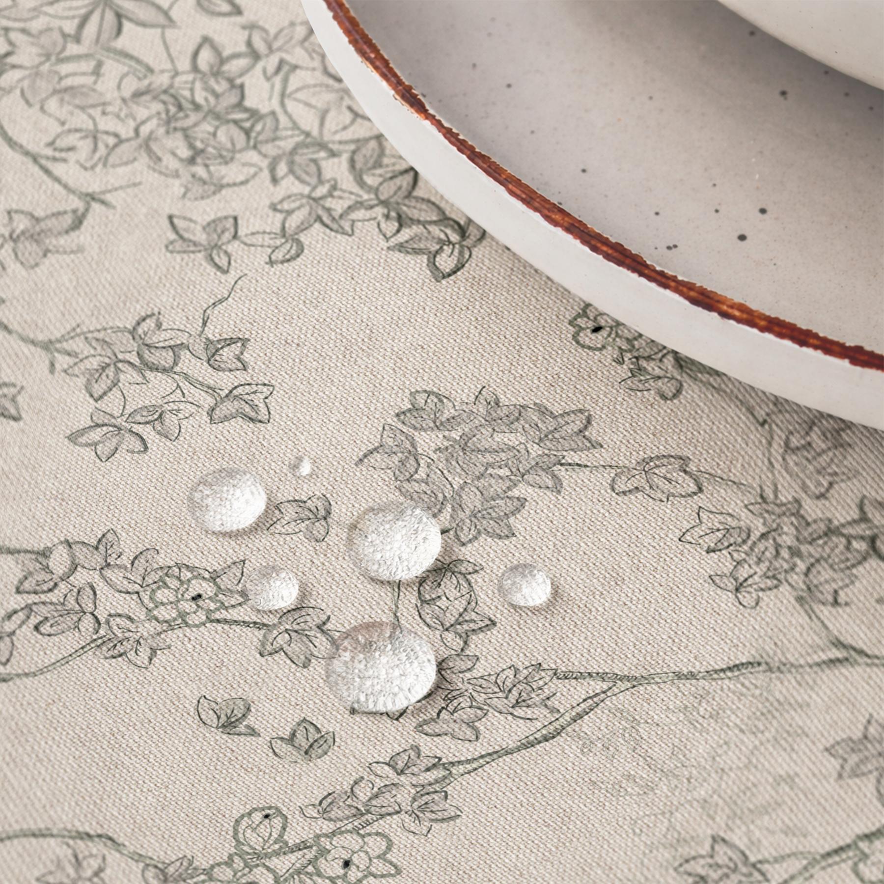 Nappe anti-taches SOMA GRIS CLAIR - en 100 % coton