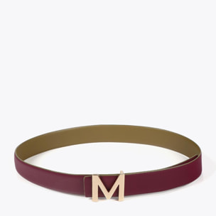 Cintura reversibile con fibbia M