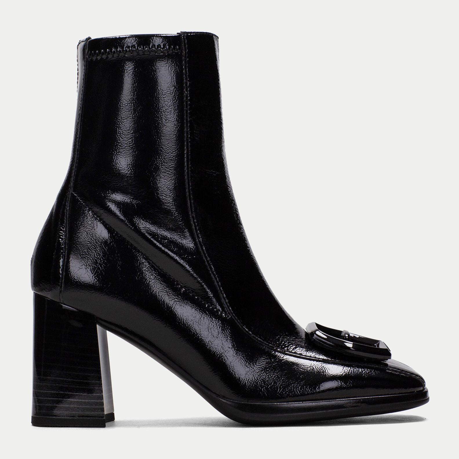 Botin Monaco Negro 7,5 cm