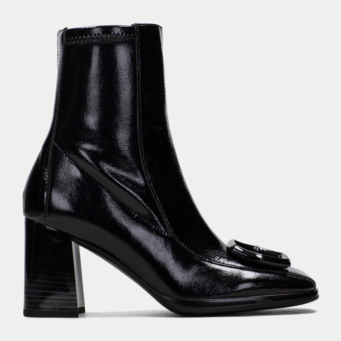 Botin Monaco Negro 7,5 cm