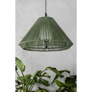 SAIGON OUT C70 Lampe suspension vert olive cone cap