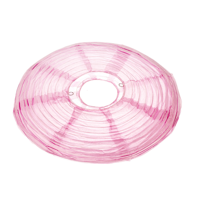 Sfera di carta da appendere. Larghezza 40 Cm - Pezzi 6 - 40X40X40cm - Colore: Rosa - Bianchi Dino - Decorazioni Varie