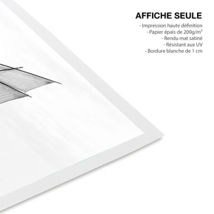 Affiche bateau Voilier la Granvillaise Affiche seule