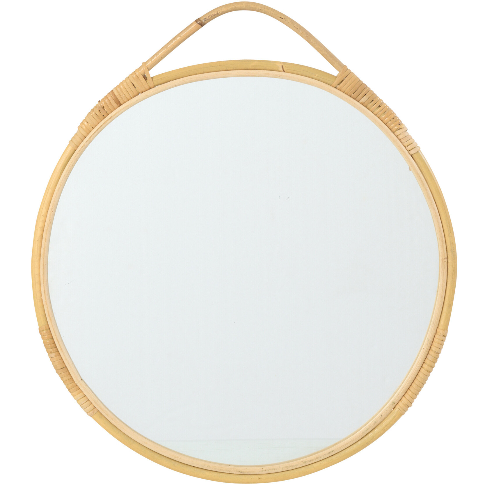 J-Line Miroir Mural Jordan Rond - verre - naturel