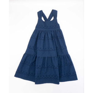 VESTIDO BORDADO MARINO