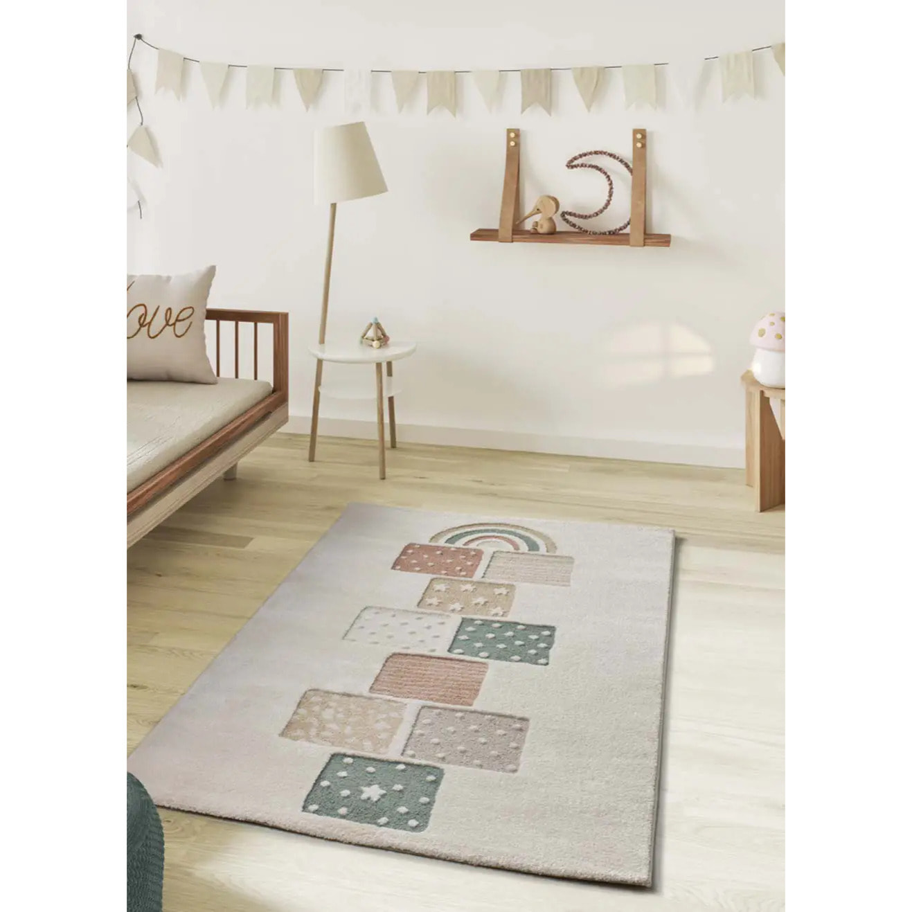 CLOWN Alfombra infantil con juegos infantiles, 120x170 cm