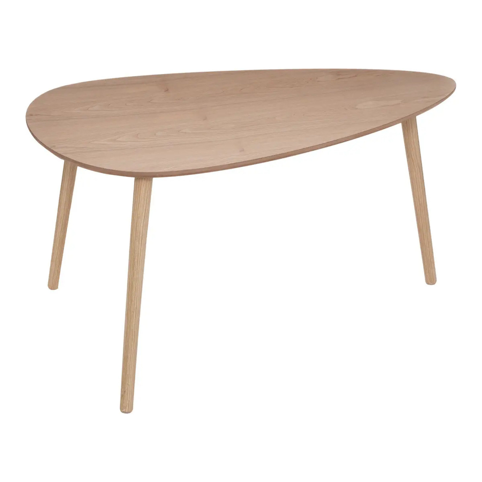 Lot de 2 tables gigognes "Mileo" pin L88/98cm