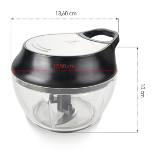 Hachoir manuel à ficelle + couvercle hermétique 500ml
