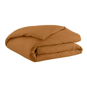 Housse de couette unie en coton, Made in France, TOUT DOUX , Ambre