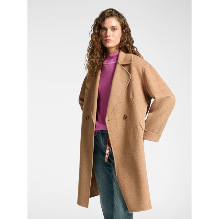 Elena Mirò - Cappotto midi in lana - Beige