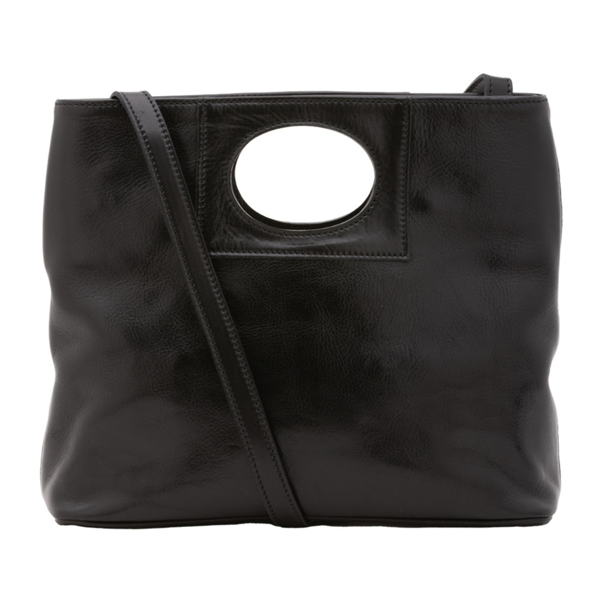 Borsa a tracolla da donna - Modello False - Vera pelle - 28.0 x 33.0 x 10.0 cm