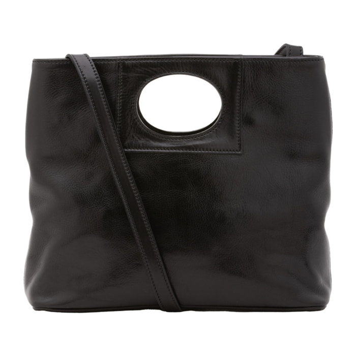 Borsa a tracolla da donna - Modello False - Vera pelle - 28.0 x 33.0 x 10.0 cm