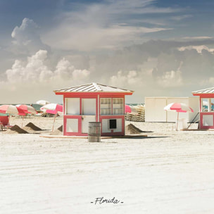 Tableau plage floride Tableau alu Dibond