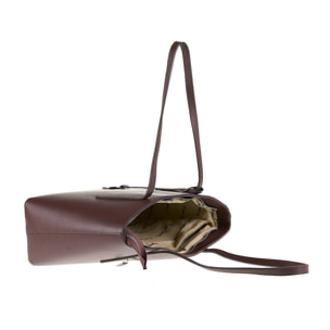 Borsa a spalla da donna Made in Italy - Modello Elowen Lux - 100% pelle - 38.0 x 25.5 x 12.5 cm