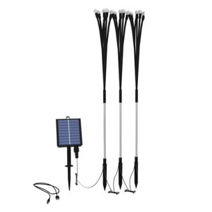 3 Balise solaire 30 boules LYRA H70CM