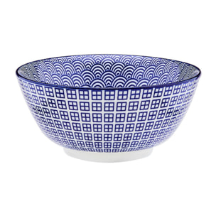 Bol PATTERN Ø15cm - 6 pièces - Dark blue