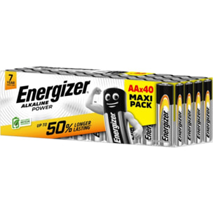 Pile ENERGIZER ENR Alkaline Power x40 piles AA
