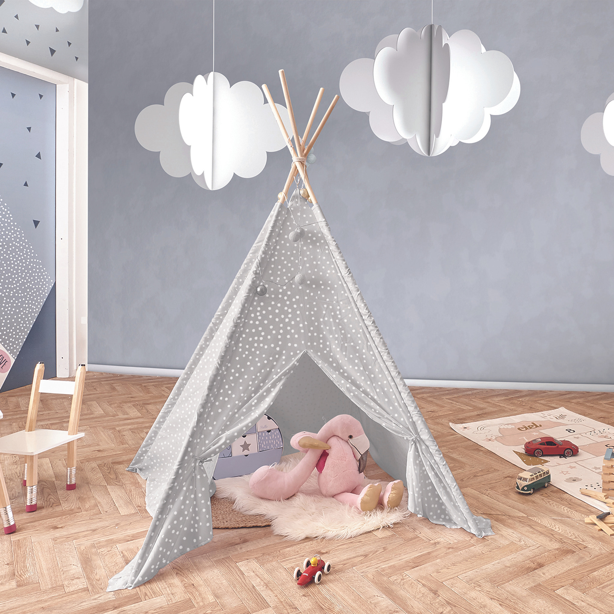 Tipi Gris 120x120x160cm