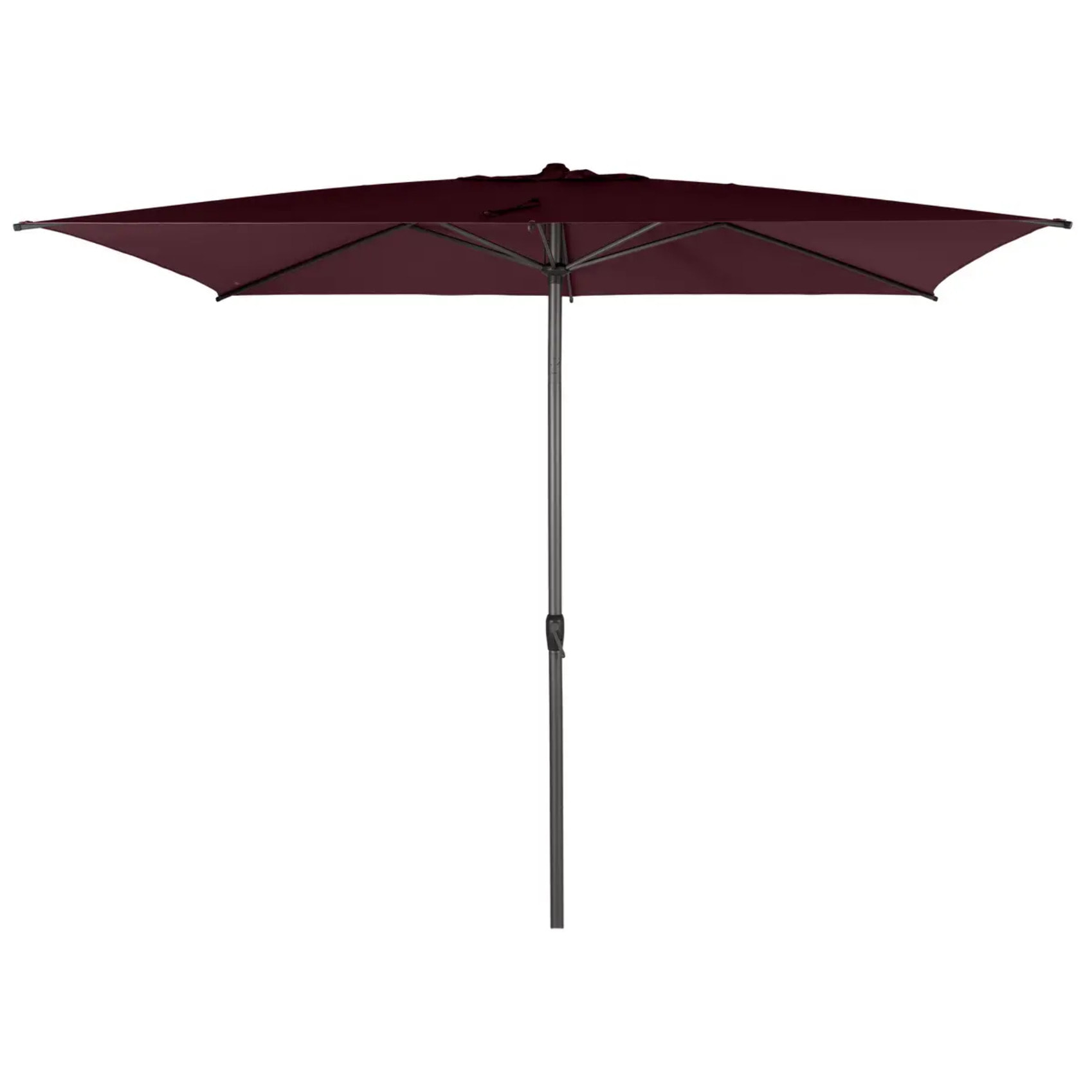 Parasol droit rectangulaire Loompa Bordeaux