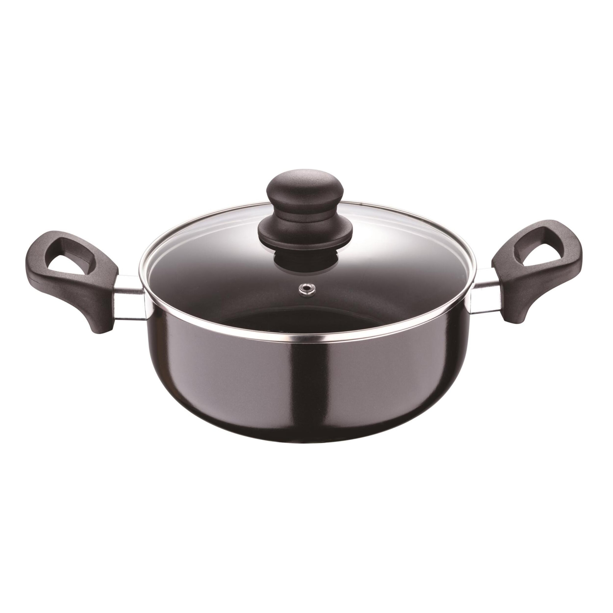 Cacerola de ø24x10cm de 4,3l en aluminio prensado con tapa