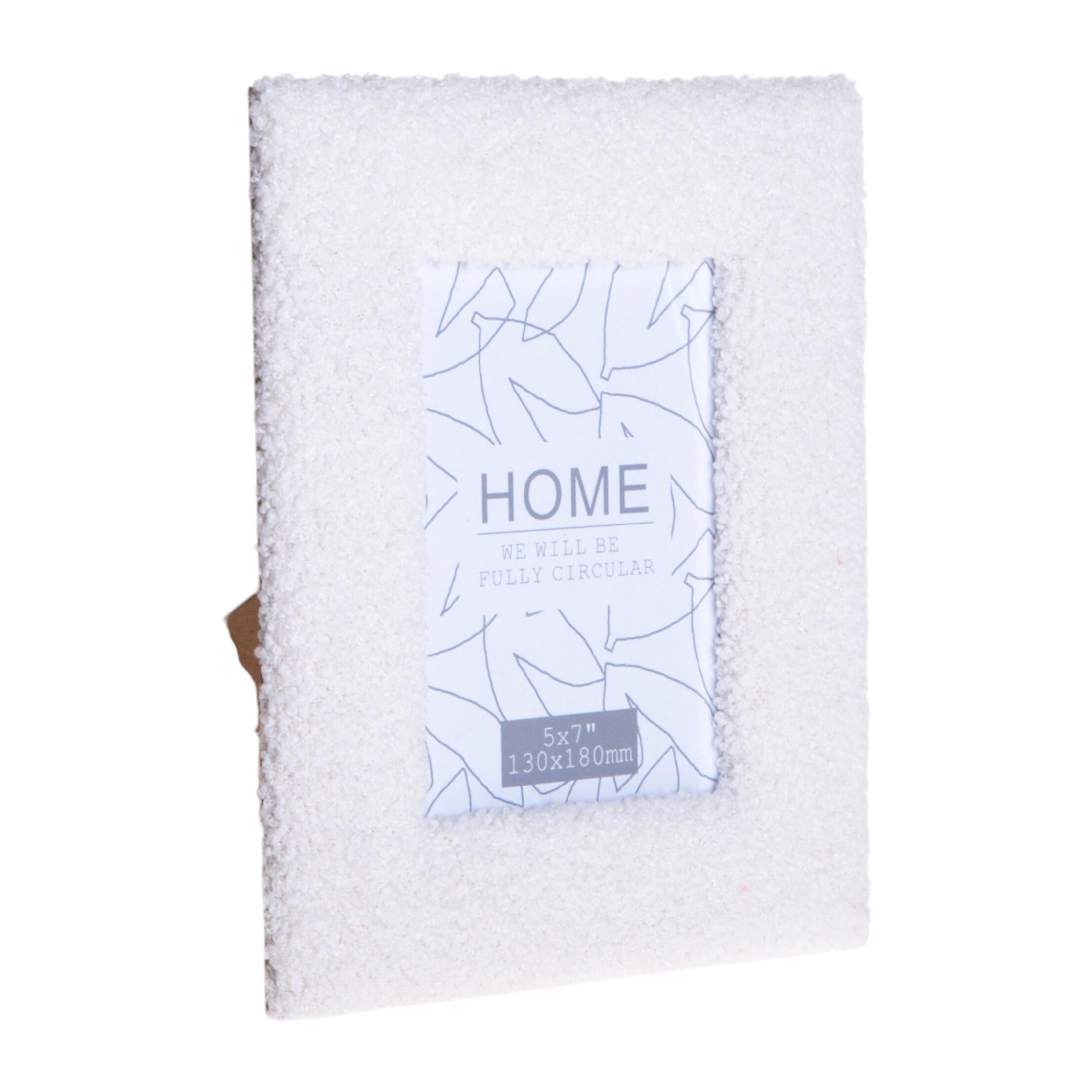 Porta foto tessuto teddy - 13xH18x2cm - Pezzi 3 - Bianchi Dino SpA