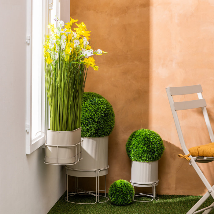 2 pots "Aze" lin D30 x44,3cm