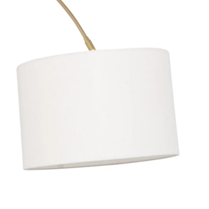 Lampadaire arche "Tilio" doré H195cm