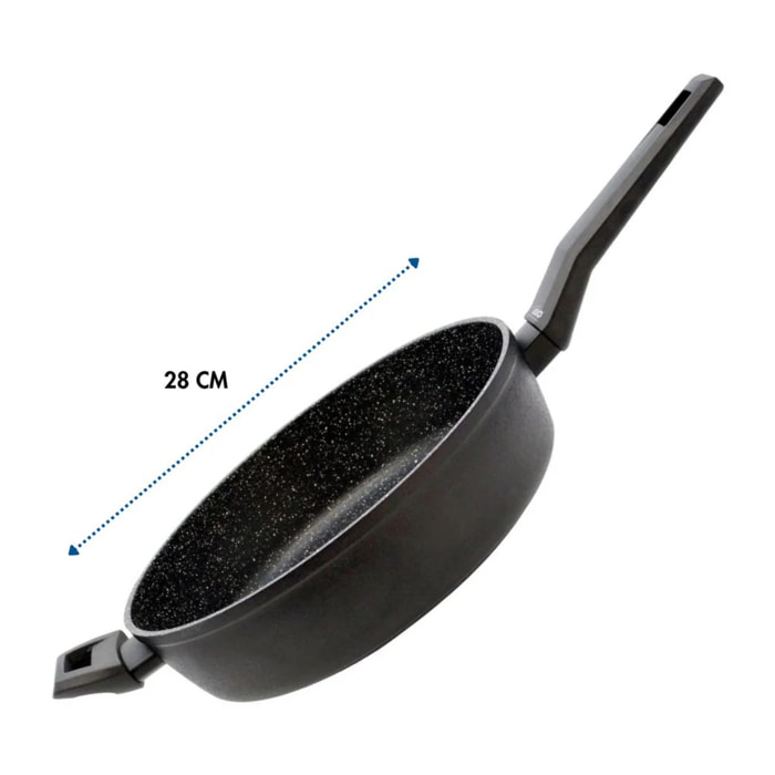 Sauteuse de cuisine 28 cm de 3,2L Elo Granit Solution