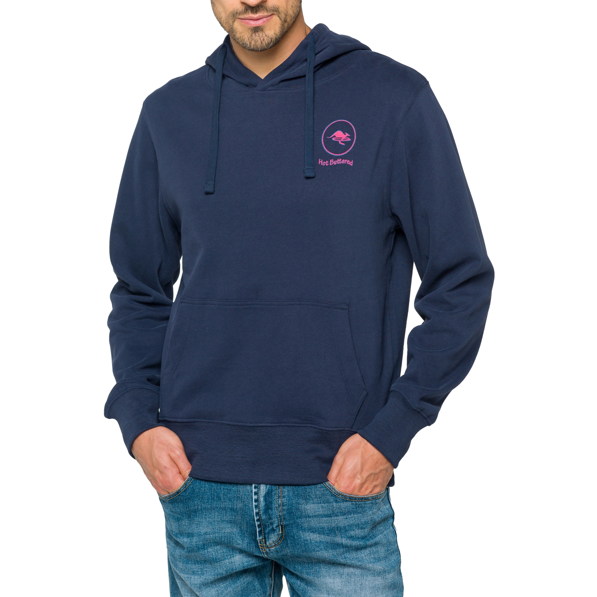 Sudadera con capucha Hot Buttered Flame marino