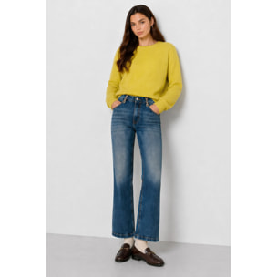 Kocca - Pantaloni in denim da donna a vita alta con 5 tasche Donna