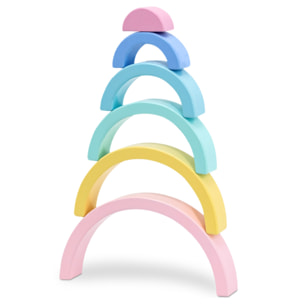 arcoíris Waldrof de madera para niños