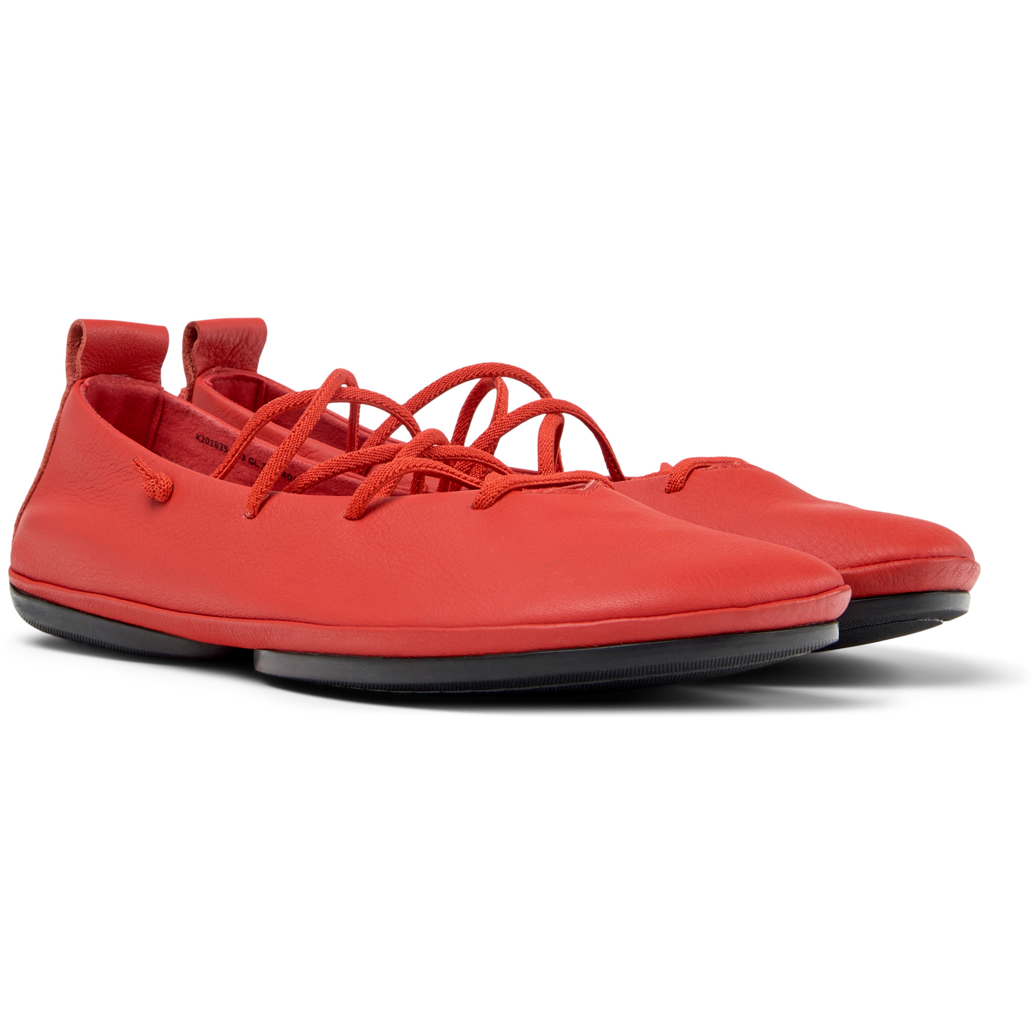 Ballerine - CAMPER Right Nina - Rosso - Pelle liscia