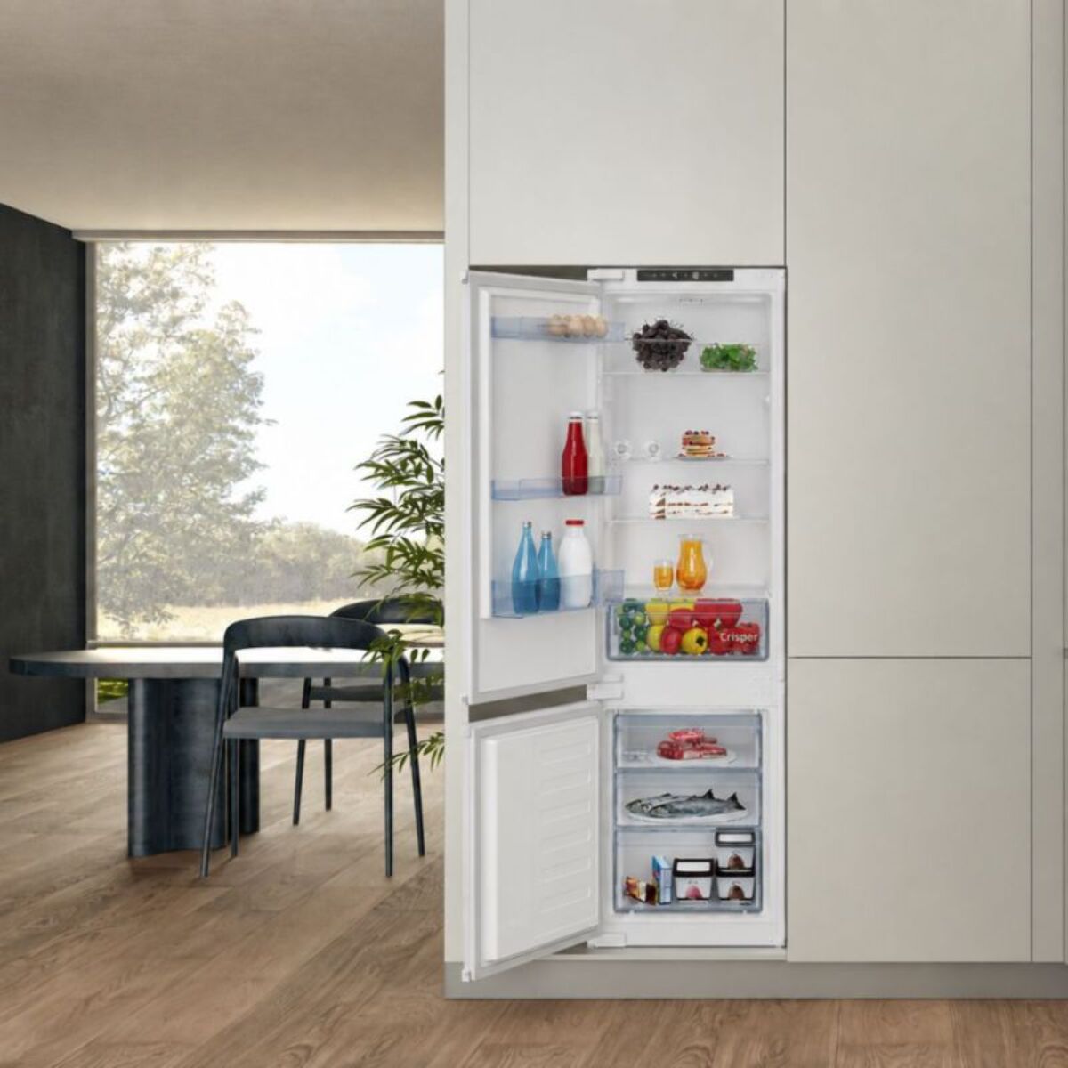 Réfrigérateur combiné encastrable BEKO BCSA285K4SNLH