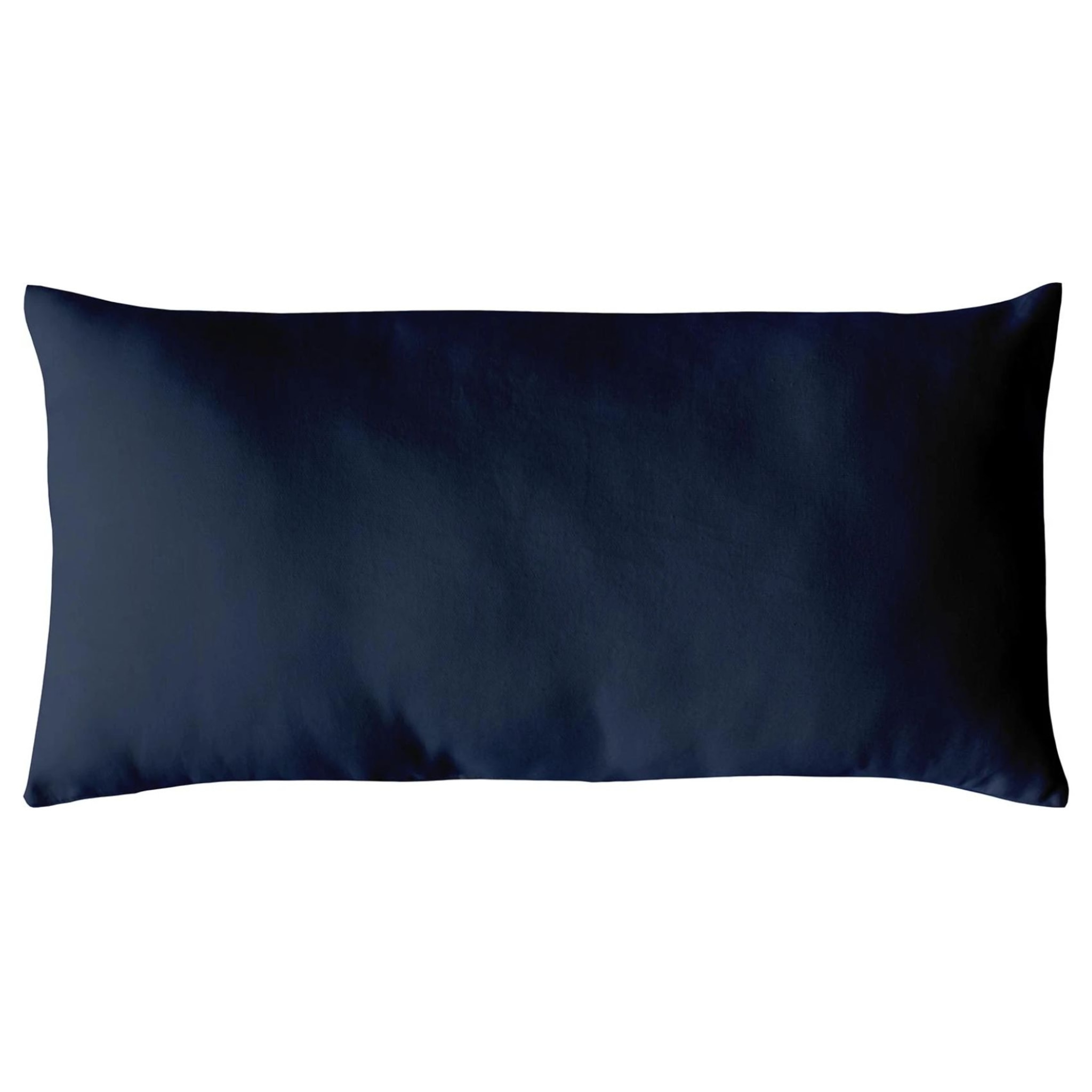 Coussin non déhoussable en coton uni - Bleu Marine