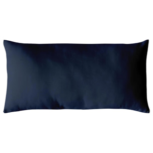 Coussin non déhoussable en coton uni - Bleu Marine