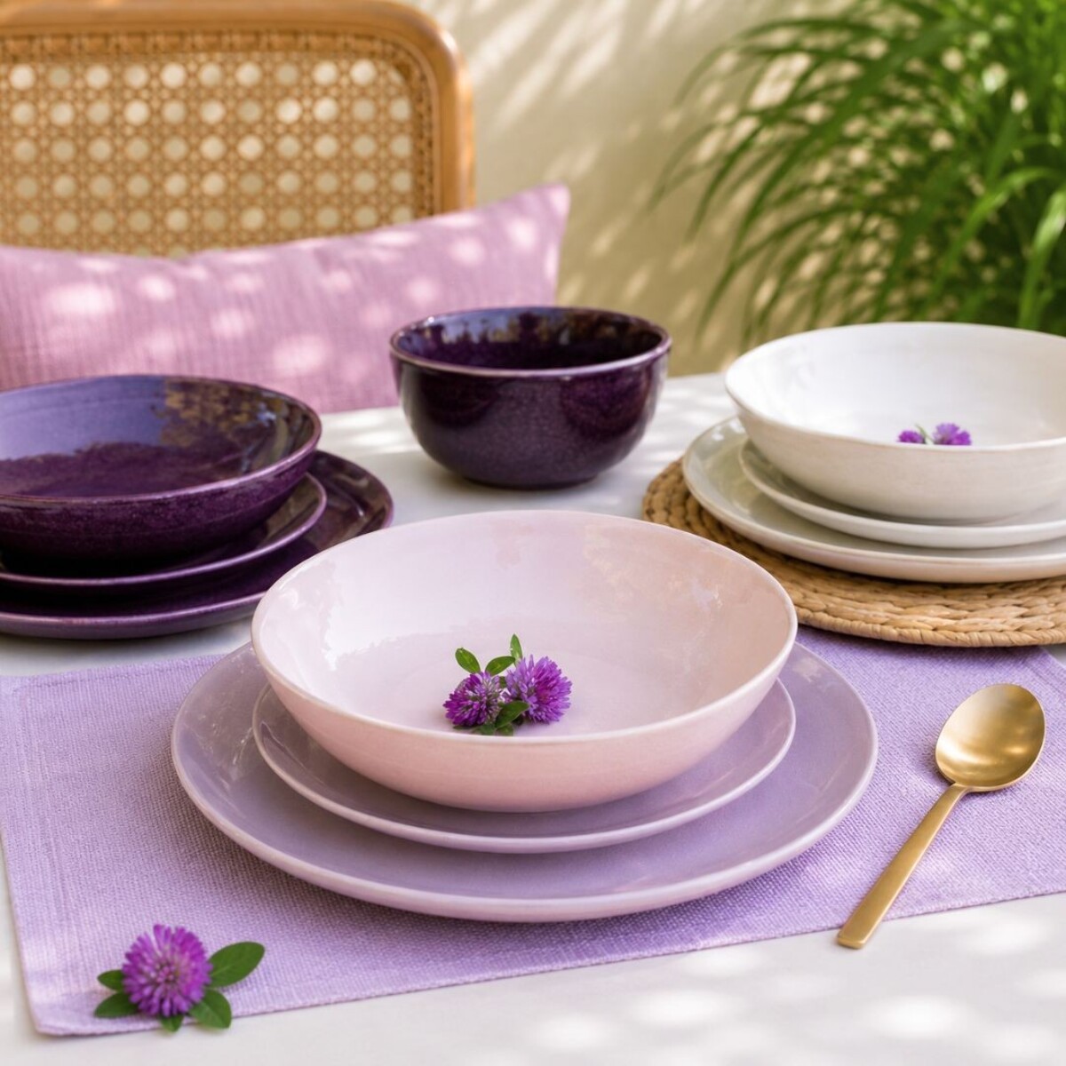 Lot de 6 assiettes creuses, TERRA