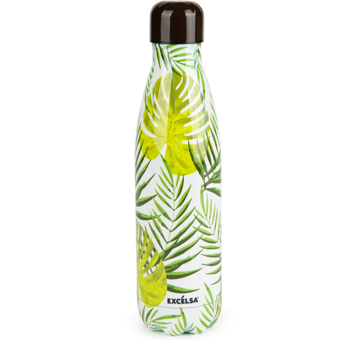 Bouteille isotherme Excelsa- Foliage, Acier Multicolore