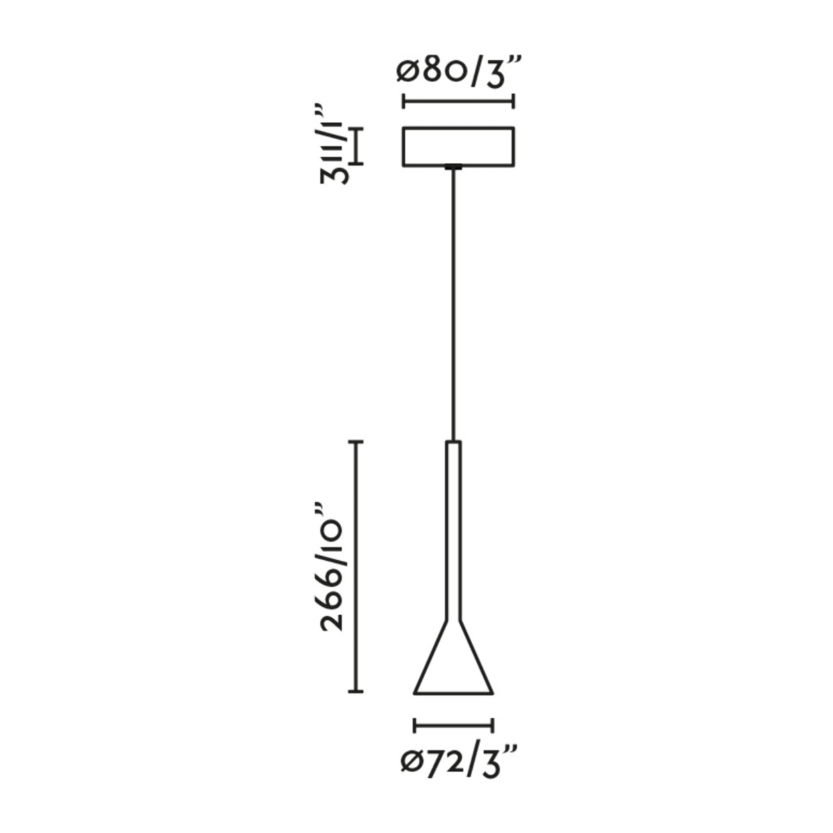 ANNA Colgante blanca