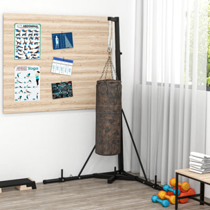 Soporte de Saco de Boxeo de Pie Soporte para Bolsas de Boxeo Plegable con Altura Ajustable para Bolas de Velocidad Entrenamiento en Gimnasio Hogar Carga 60 kg 170x90x182-225 cm Negro