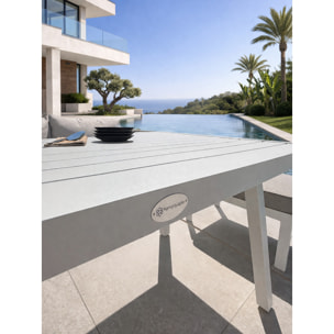 MAJARI - Ensemble repas de jardin 9 places - Blanc