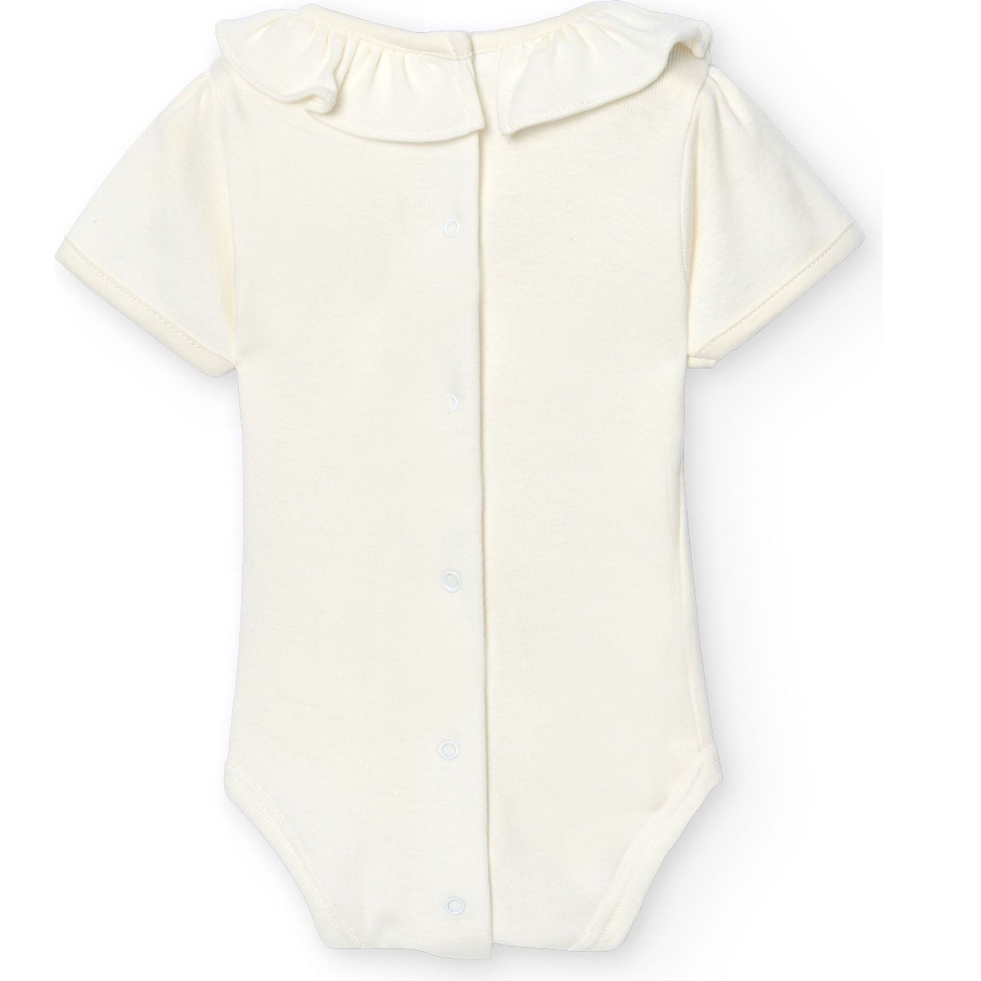 Body bebé manga corta cuello volante