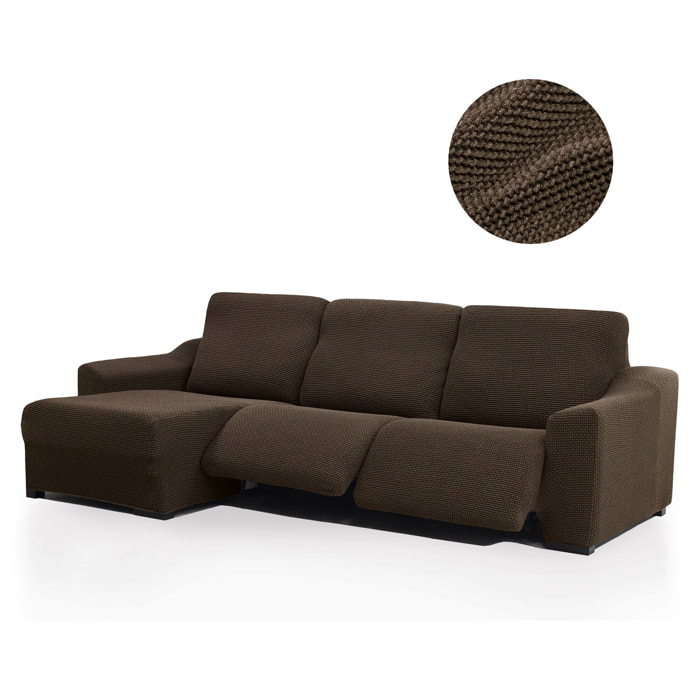 Funda para Chaise Longue izquierda (visto de frente ) brazo corto SÚPER ELÁSTICA con RELAX modelo HELENA