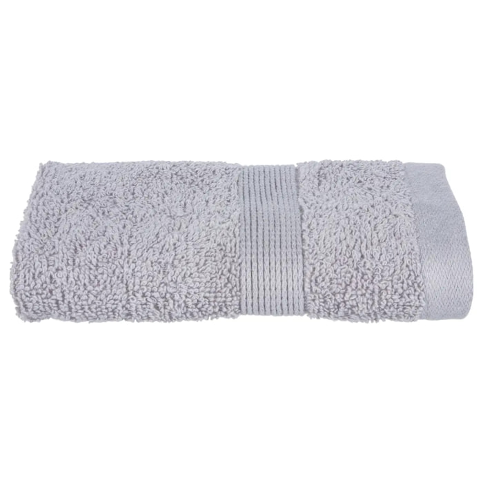Serviette invité "Essentiel" - coton 450 gr/m² - gris taupe 30x50 cm