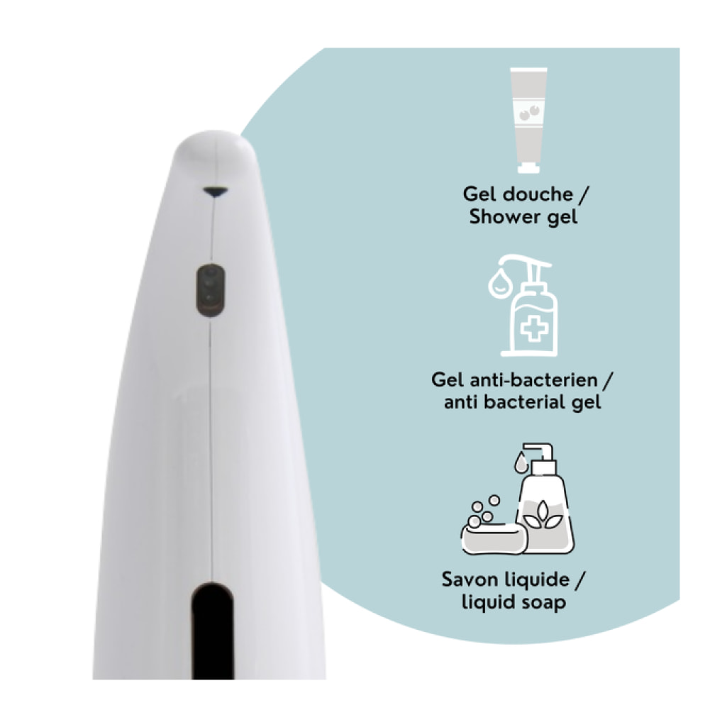 Distributeur de savon automatique infrarouge SELMA Blanc Spirella