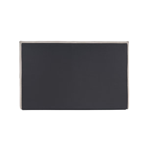 Lit coffre 2 places 160x200 cm en tissu chenille beige VIGO