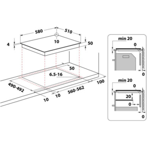 Plaque vitrocéramique WHIRLPOOL AKM903NE